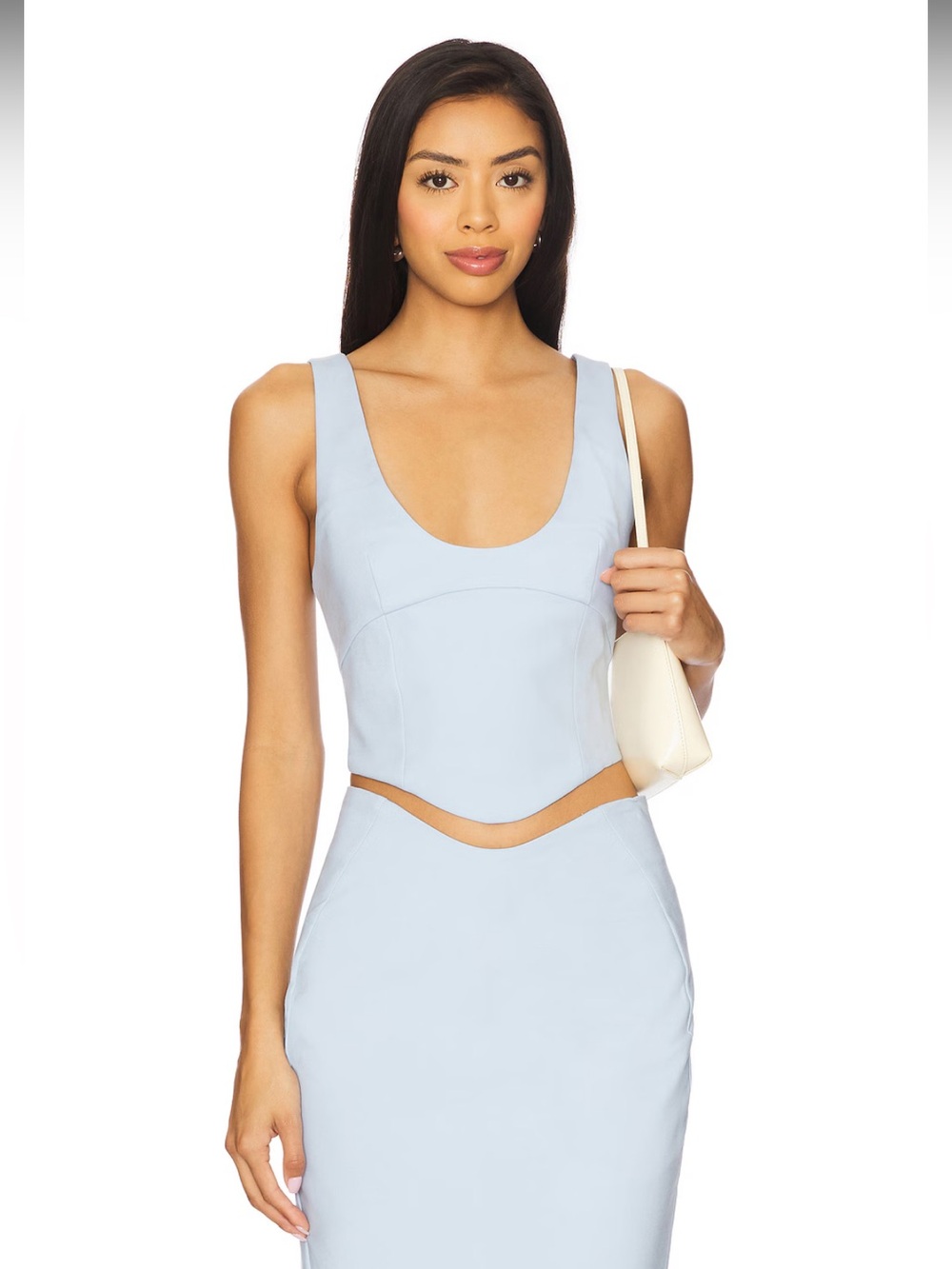 NWOT! Camila Coelho Lotta Top in Barely Blue